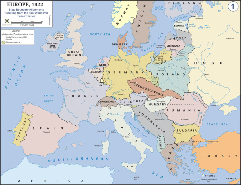 kaart 2e wereldoorlog 1938